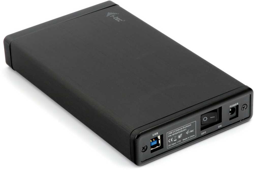 Serveris I-tec MYSAFE35U401 saugojimo diskų korpusas 3.5" HDD korpusas Juoda, Metalinis