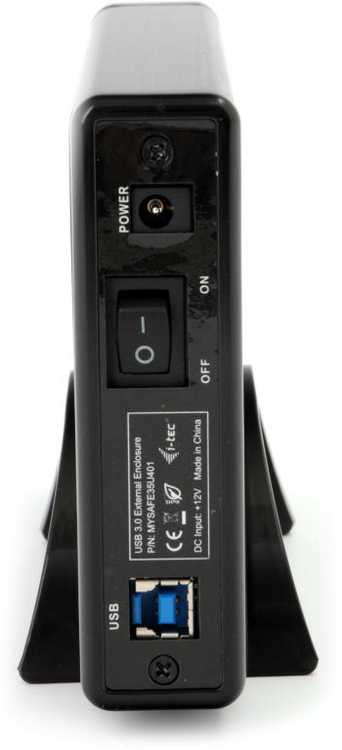 Serveris I-tec MYSAFE35U401 saugojimo diskų korpusas 3.5" HDD korpusas Juoda, Metalinis