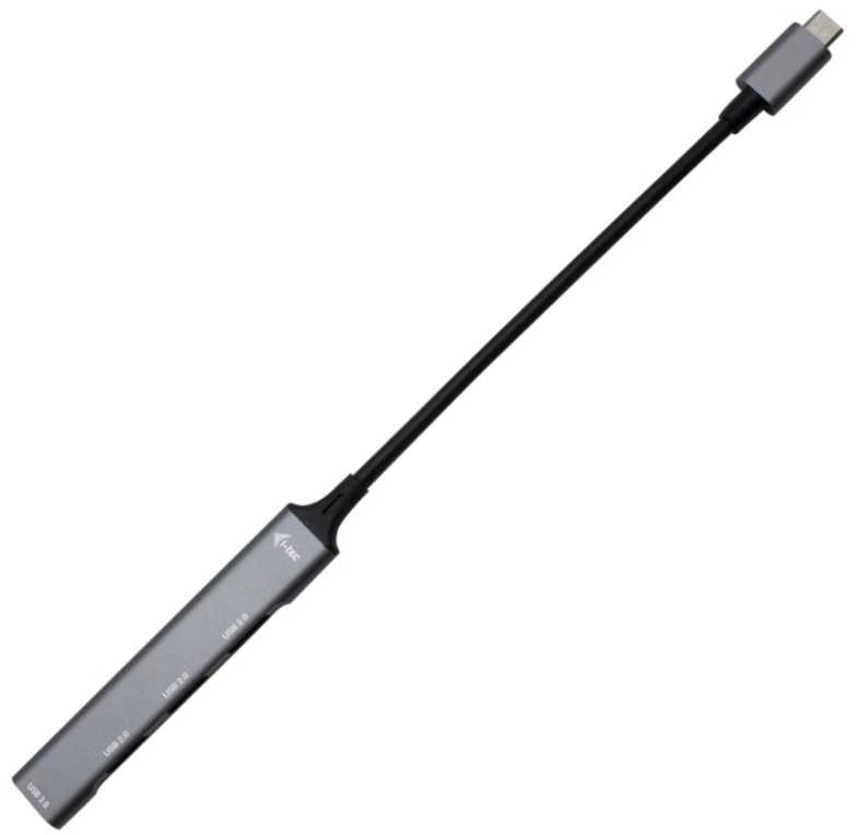 I-TEC USB-C metalinis HUB 1x USB 3.0 3x USB 2.0 be maitinimo adapterio