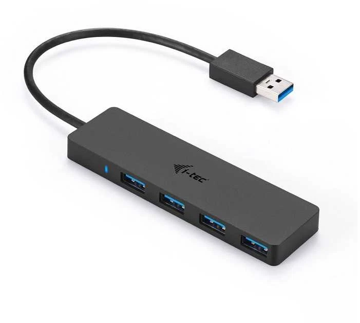 I-tec Advance U3HUB404 sąsajos šakotuvas USB 3.2 Gen 1 (3.1 Gen 1) Type-A 5000 Mbit/ai Juoda