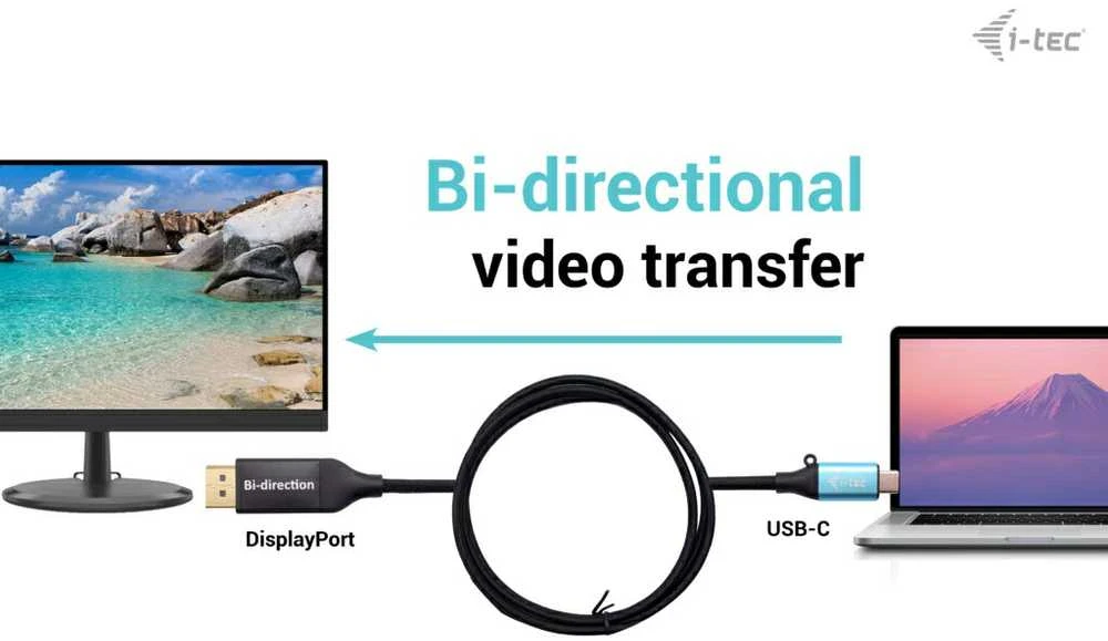 I-TEC USB-C DisplayPort 8K kabelio adapt