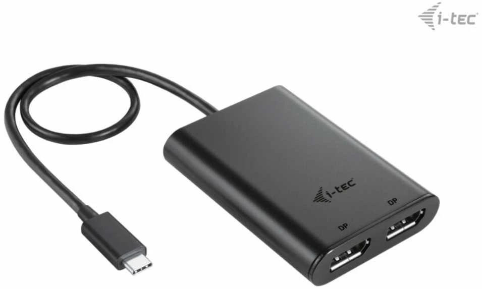 I-tec USB-C Dual 4K/60Hz (vienas 8K/30Hz) DP vaizdo adapteris