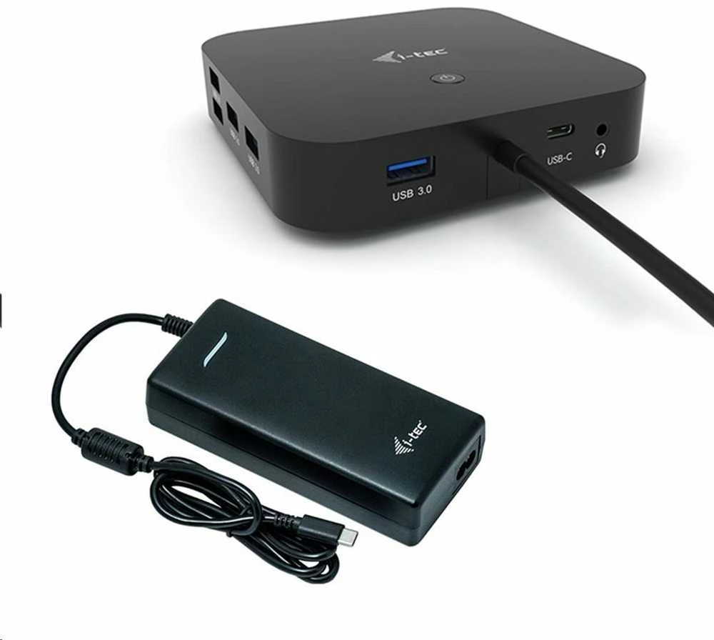 I-TEC USB-C Dual Ekranas MST DS 2x DP 1x GLAN 3x USB 3.1 2x USB 2.0 1x USB-C-DatA 1x Audio/Mic Jack 1x 100W USB-C PD + įkroviklis 112W