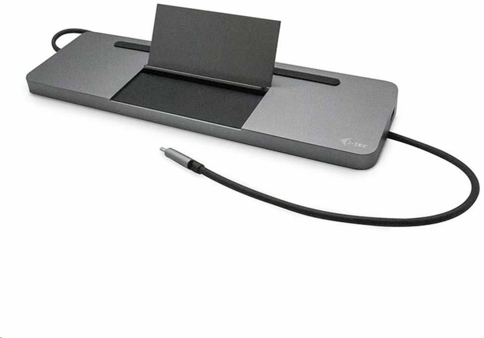 I-tec Metal C31FLATDOCKPDPRO knyginių kompiuterių dokas / jungčių replikatorius Vielinis USB 3.2 Gen 1 (3.1 Gen 1) Type-C Pilka