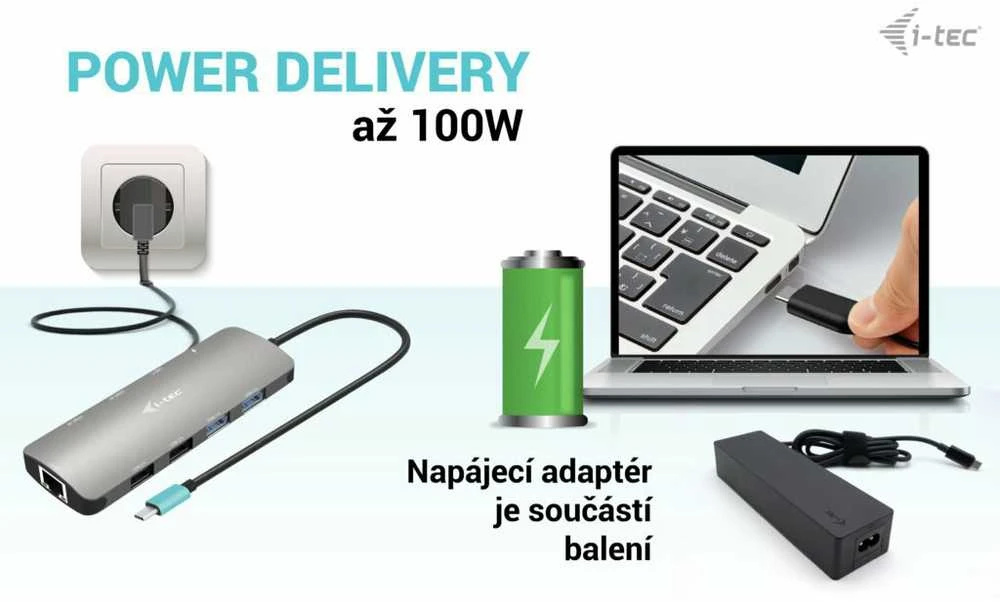 I-TEC doko prijungimo schema su 100W krovimo funkcija