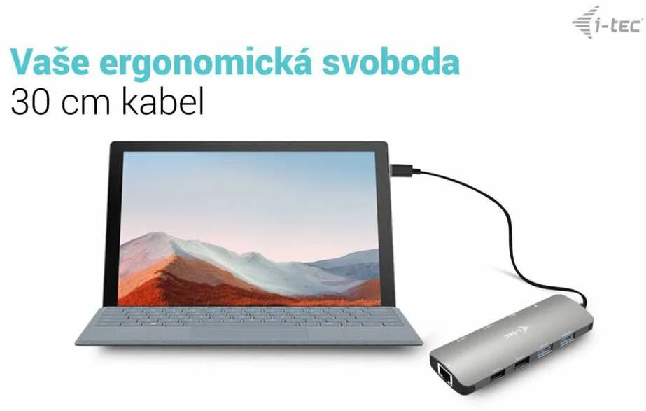 I-TEC USB-C metalinis nano dokas 2 x HDMI 1 x GLAN 2 x USB 3.2 2 x USB 2.0 1 x USB-C 3.2 Gen.1 duomenys 1 x USB-C 100 W PD + 100 W įkroviklis