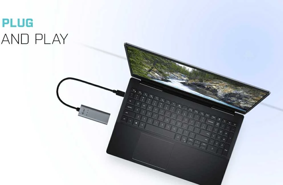 I-TEC USB-C metalinis 2,5 Gbps Ethernet adapteris 1x USB-C į RJ-45 LED suderinamas su Thunderbolt 3