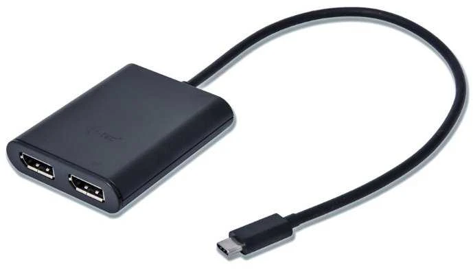 I-TEC USB C prie Dual DisplayPort Video Adapteris 2x DisplayPort 4K Ultra HD suderinamas su Thunderbolt 3