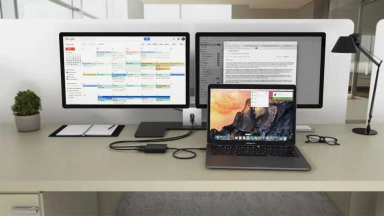 I-TEC USB C prie dviejų HDMI prievadų vaizdo adapteris 2x HDMI prievadas 4K Ultra HD suderinamas su Thunderbolt 3