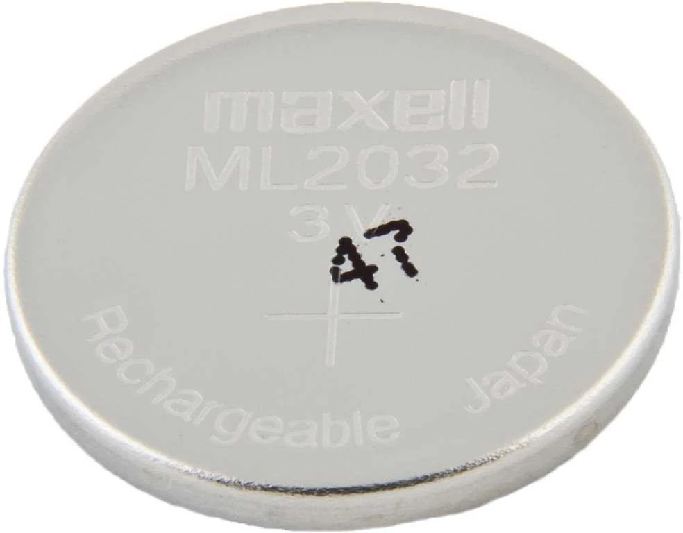 Maxell ML2032 3V įkraunama baterija iš viršaus