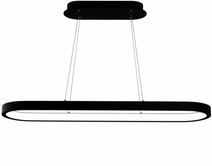 Lubinis šviestuvas Immax NEO HIPODROMO Smart pendant luminaire 120x30cm 42W juodas Zigbee 3.0
