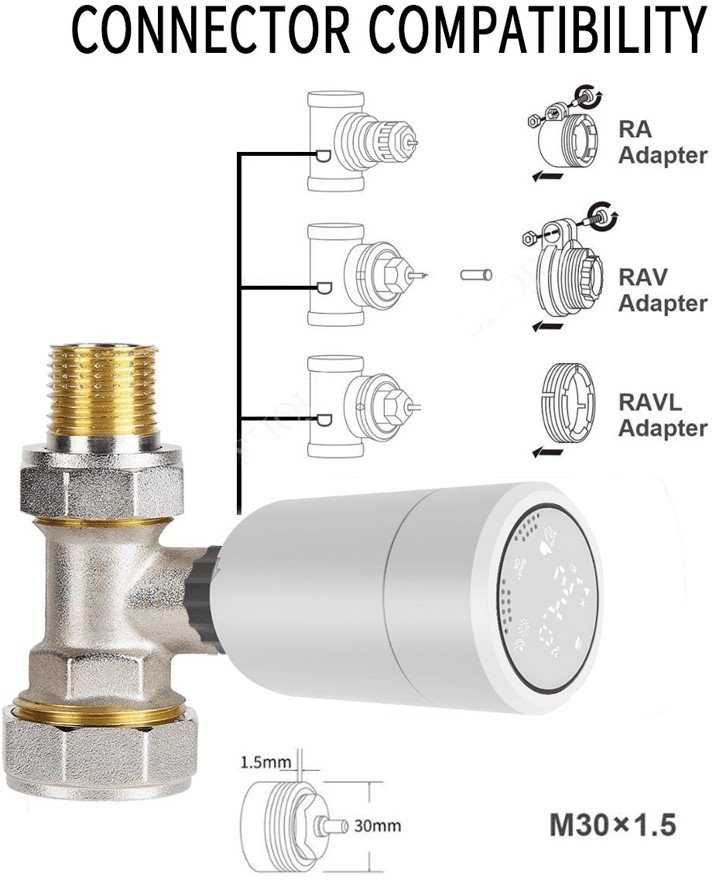 Immax NEO Smart Zigbee termostatinė galvutė