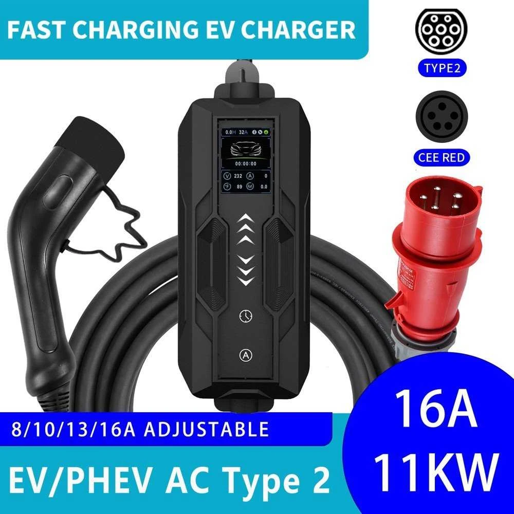 IMMAX kelioninė įkrovimo stotelė EV/PHEV AC 2 tipo, 11 kW