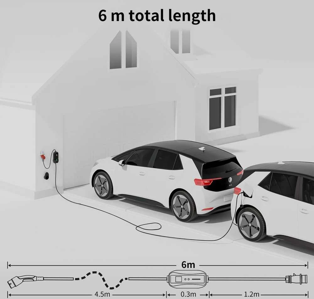 IMMAX kelioninė įkrovimo stotelė EV/PHEV AC 2 tipo, 11 kW