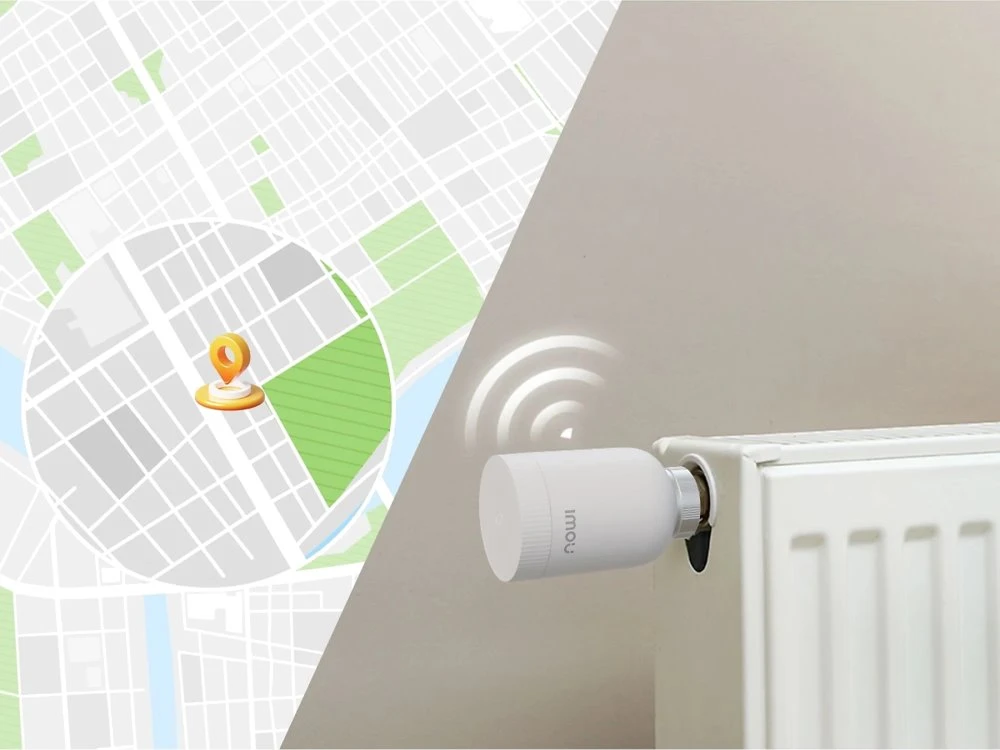 ZigBee termostatinė galvutė IMOU IOT-TRV1-EU + 6 adapteriai