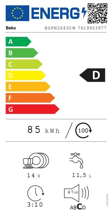 Indaplovė BEKO BDFN26430W