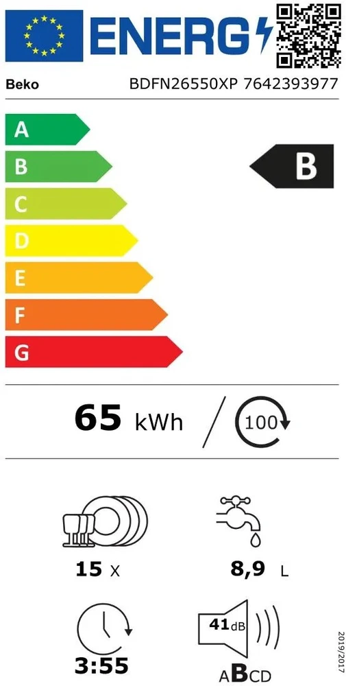 Indaplovė Beko BDFN26550XP
