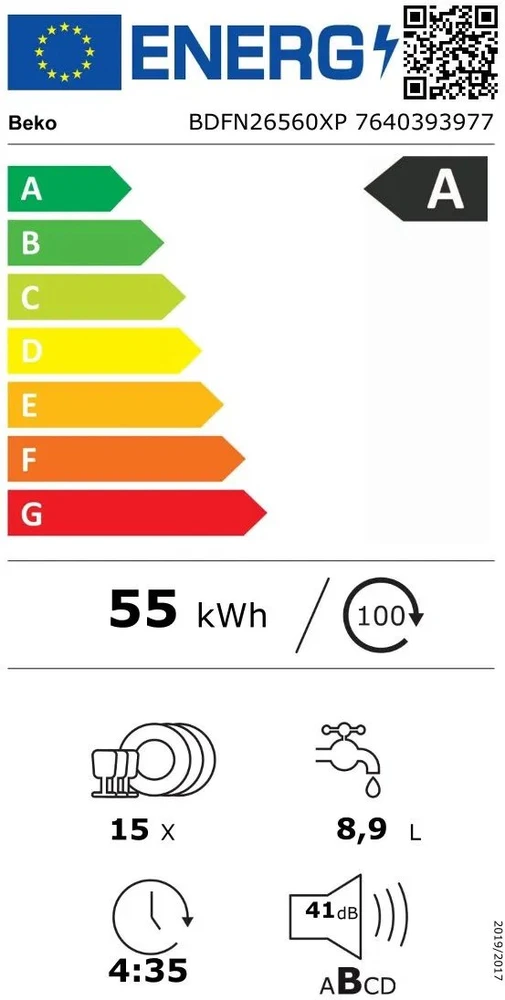 Indaplovė Beko BDFN26560XP