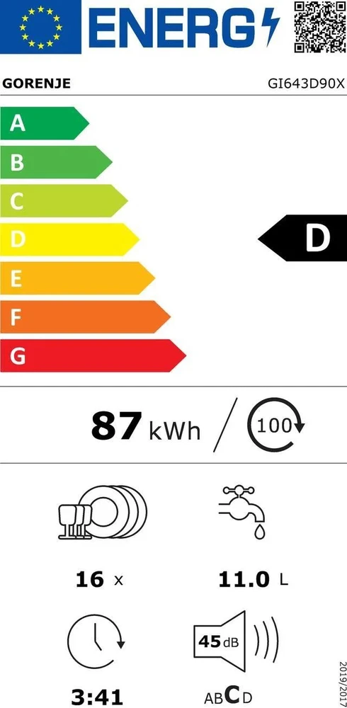 Indaplovė Gorenje GI643D90X