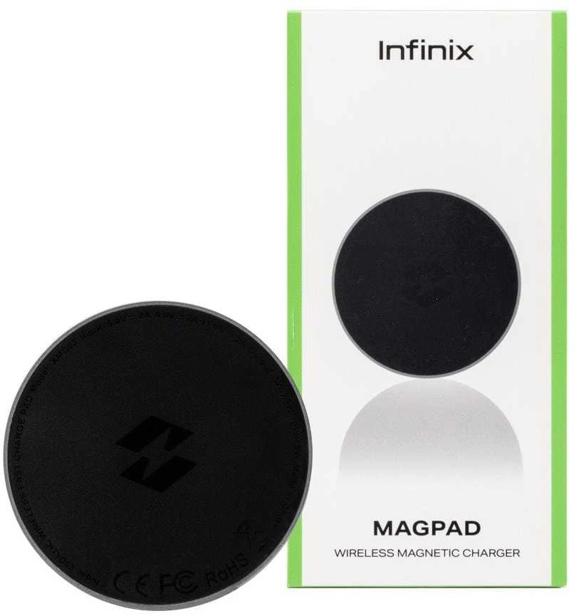 Infinix 15W Magnetinis belaidis įkroviklis juodos spalvos