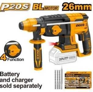 Ingco 20V 26mm perforatorius su grąžtų komplektu