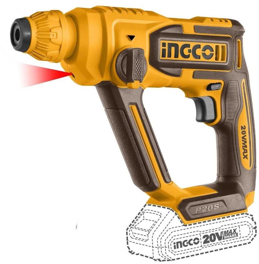Ingco CRHLI20168 20V perforatorius su LED pašvietimu