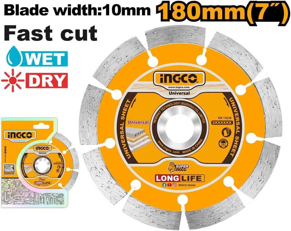 Ingco deimantinis diskas 180 x 10 mm