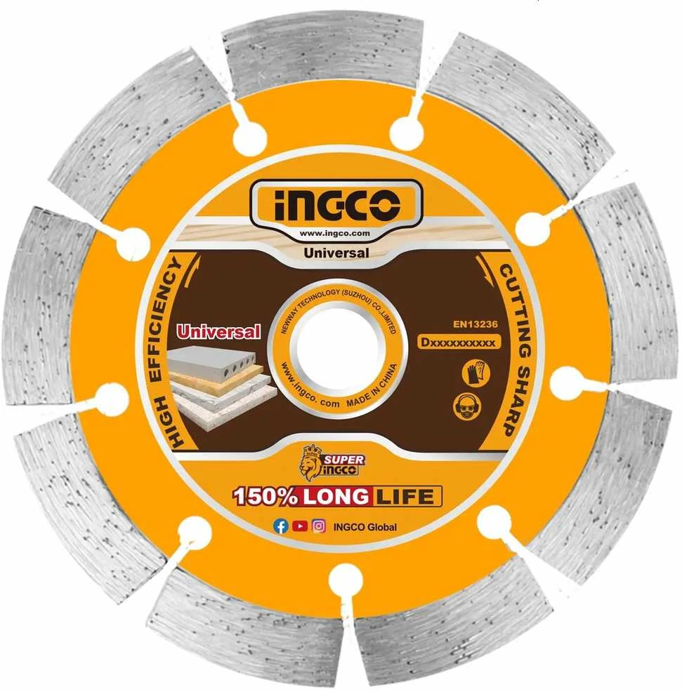 Ingco DMD011251 pjovimo diskas, deimantinis, sausam pjovimui, 125 x 1 mm