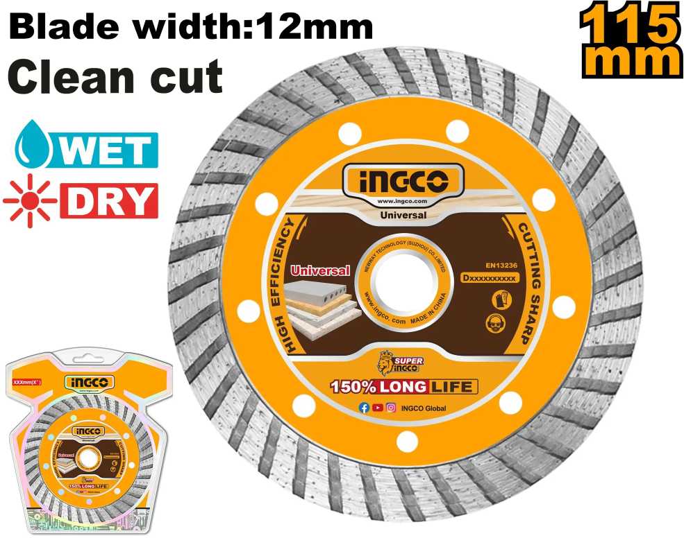 Ingco DMD032301 pjovimo diskas, deimantinis diskas 230 x 1 mm