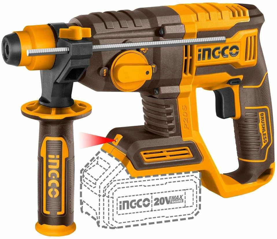 Ingco perforatorius su šonine rankena
