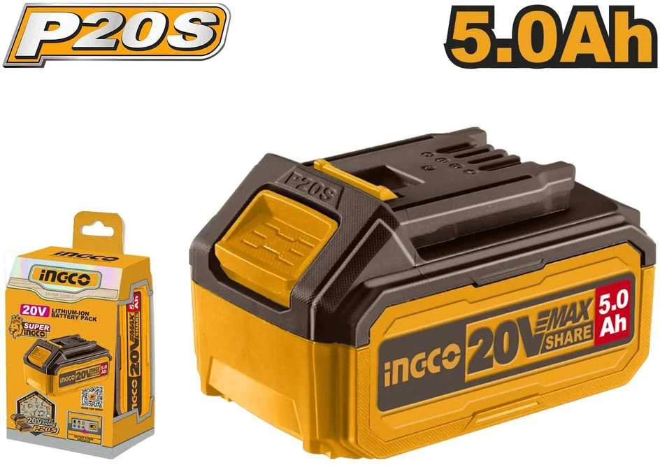 Ingco P20S 5.0Ah akumuliatorius su pakuote