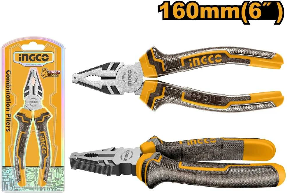 Ingco HCP08168 kombinuotos replės CrV 160 mm