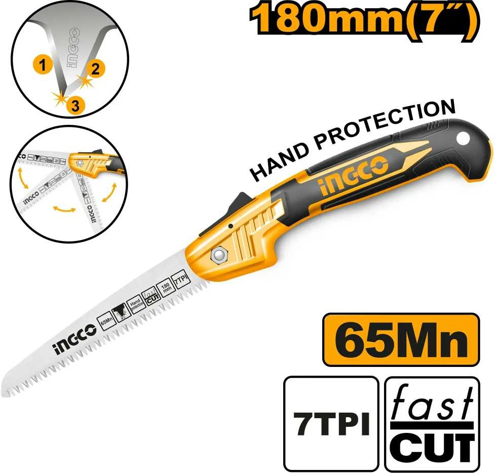 Ingco HFSW18028C sulankstomas medienos pjūklas 180 mm
