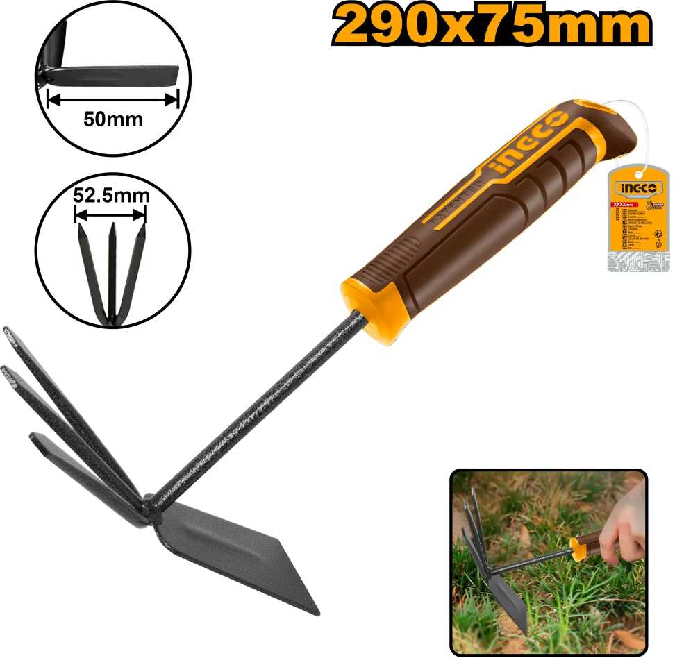 Ingco HGT979K plokščia šluota su rankena 290x75mm