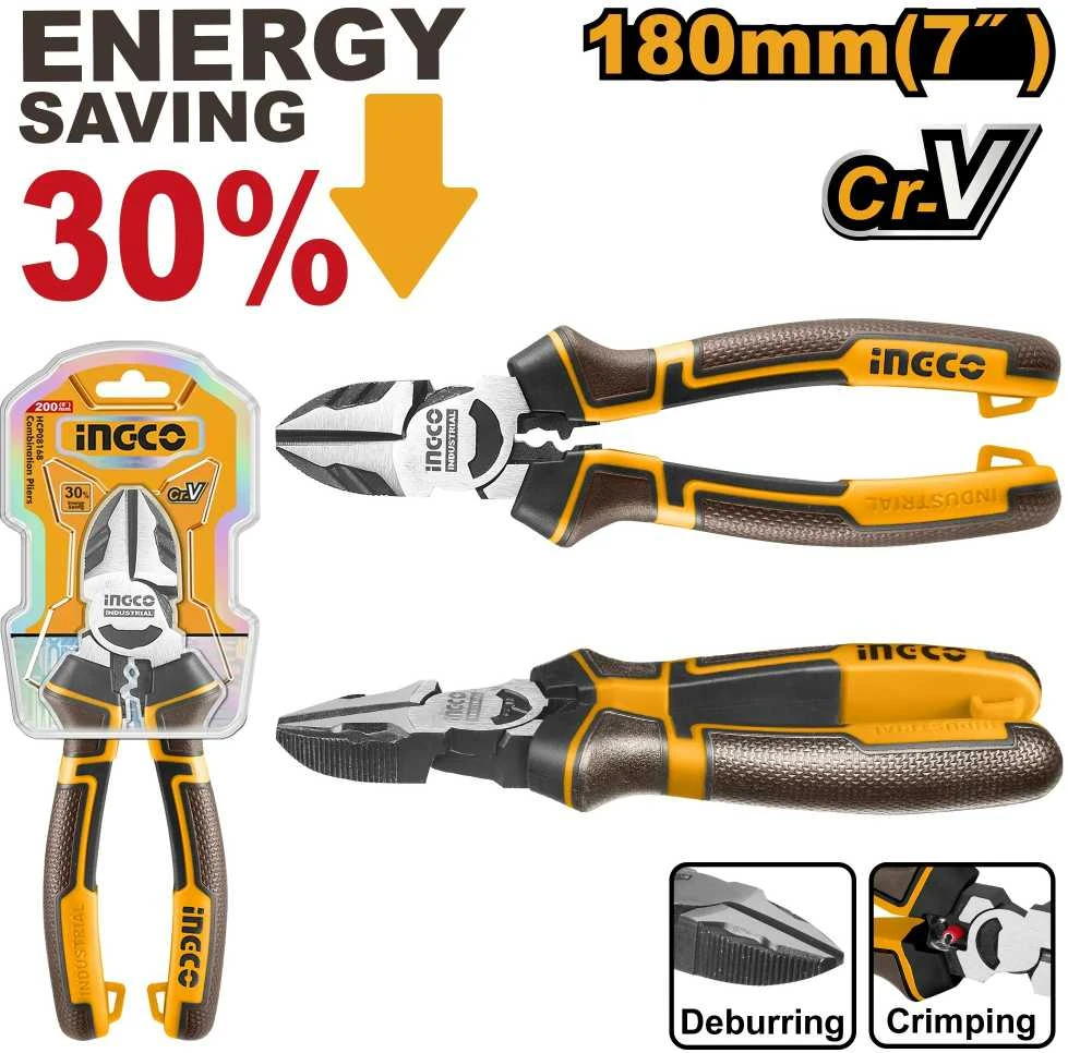 Ingco HHLDCCP28180 šoninio pjovimo replės CrV 180 mm