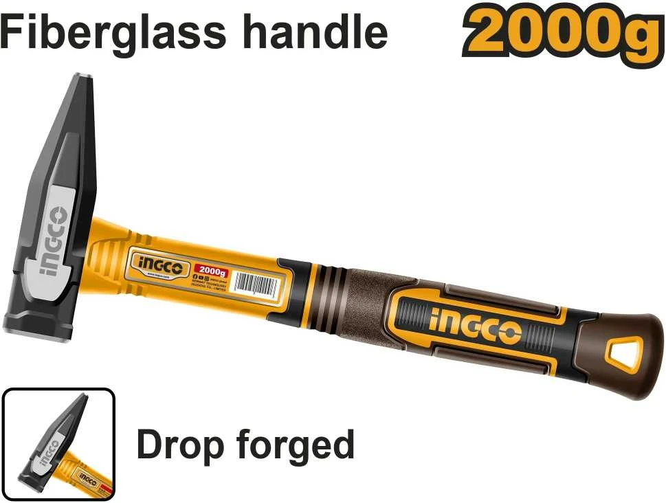 Ingco HMH822000 Hammer 2000g fibreglass