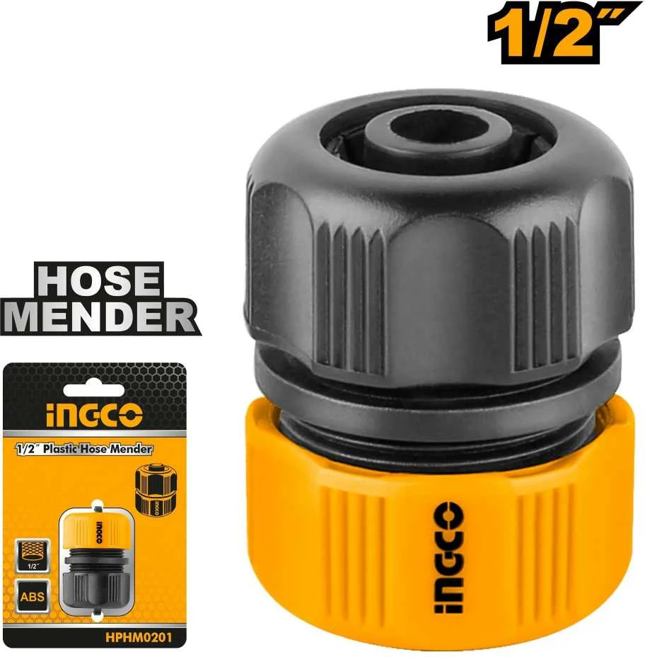 Ingco HPHM0201 žarnos jungtis 1/2" plastikinė