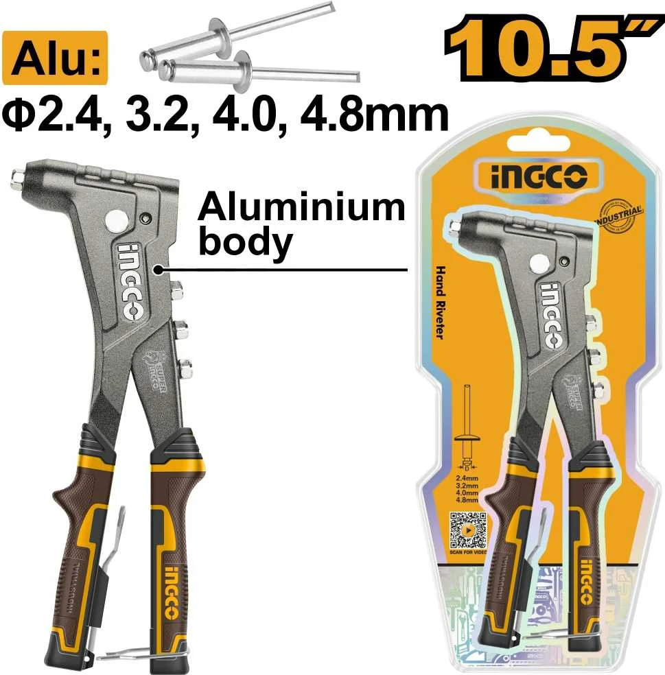 Ingco HR105 kniedinimo staklės 10,5" aliuminis