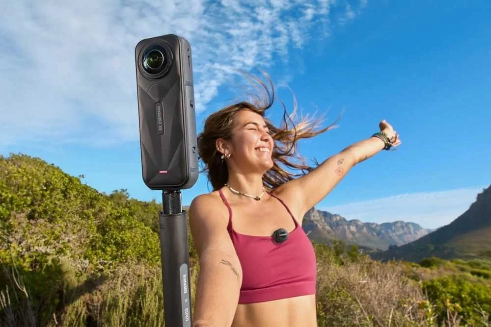 „Insta360“ mikrofono oro siųstuvas