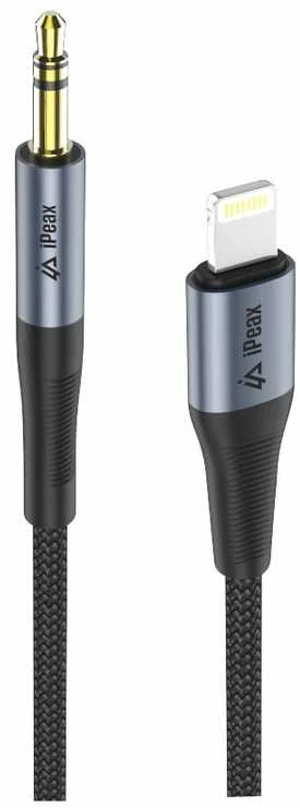 Lightning į 3.5mm laidas su metaliniais antgaliais