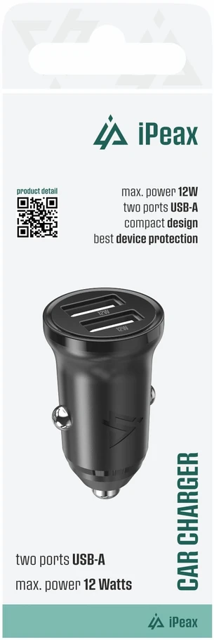 iPEAX Car charger 2x USB-A / 2.4A