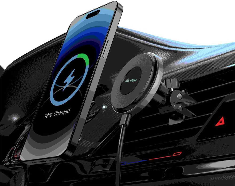 Ipeax „iPeaka Holdex Pro“ automobilio telefono laikiklis, 15 W