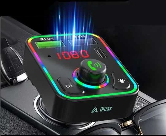 iPeax RGB FM Bluetooth siųstuvas