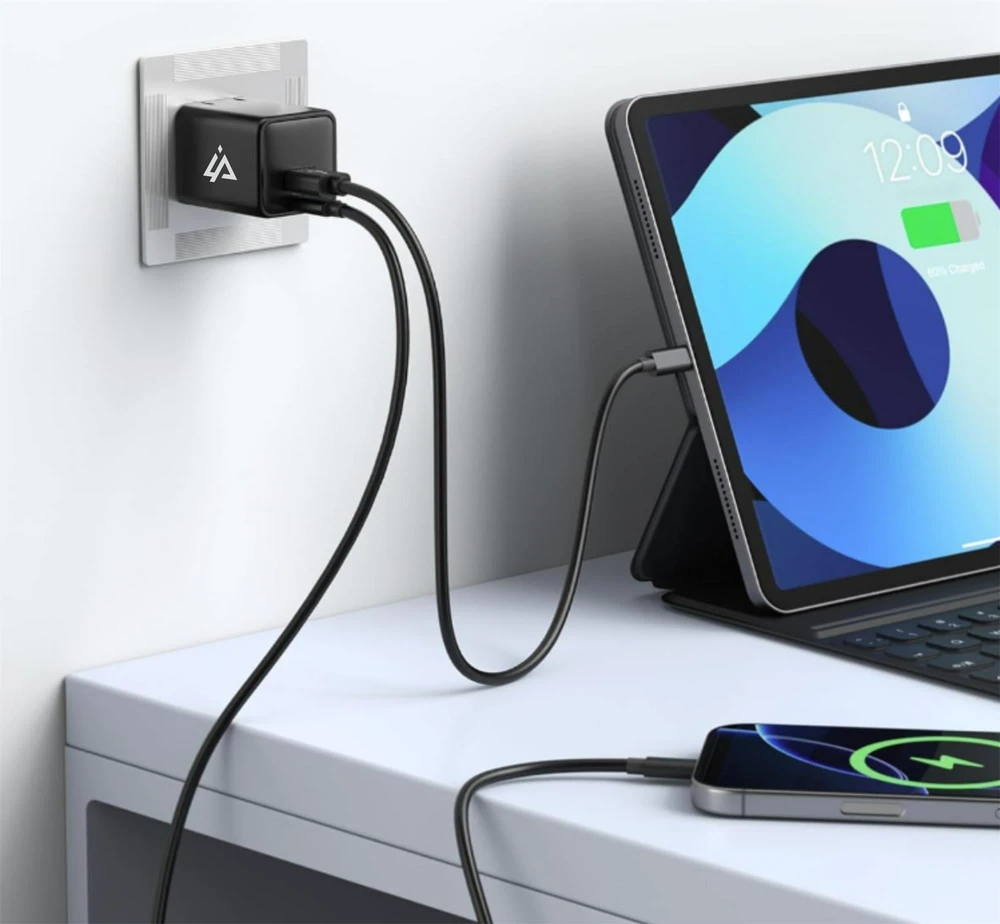 Įkroviklis iPeax GaN USB-C / USB 35W