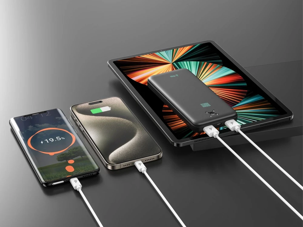 „iPeax“ išorinės baterijos, 2 x USB-A, 10000 mAh
