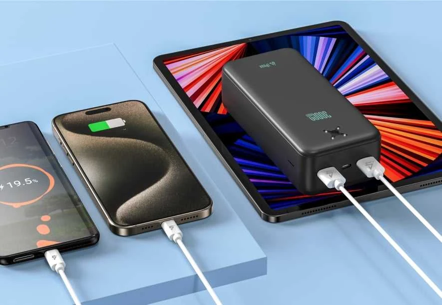 „iPeax“ išorinė baterija, 2 x USB-A, 30000 mAh