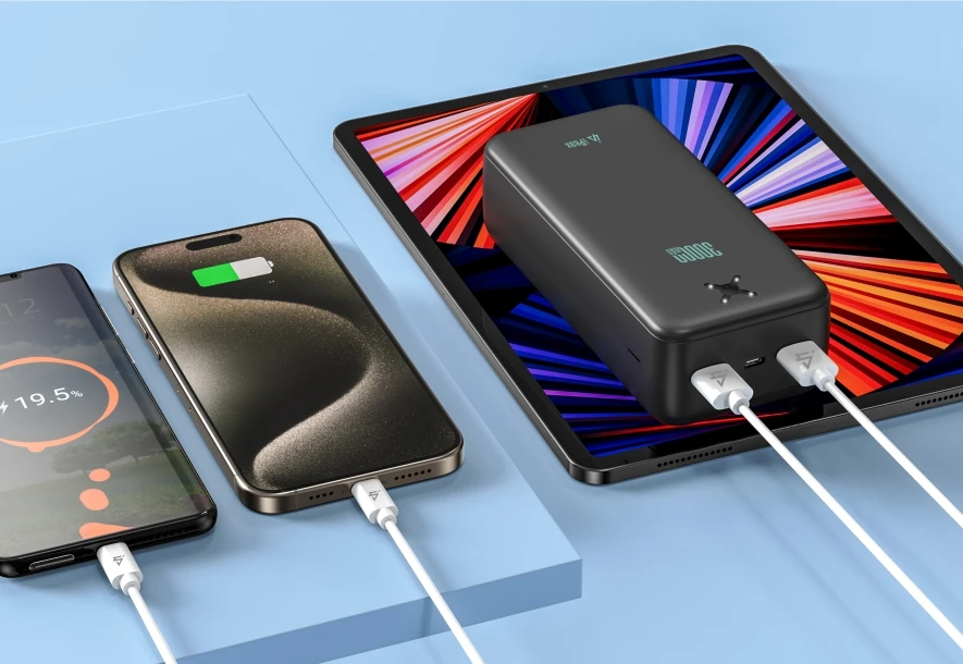 „iPeax“ išorinė baterija, 2 x USB-A, 30000 mAh