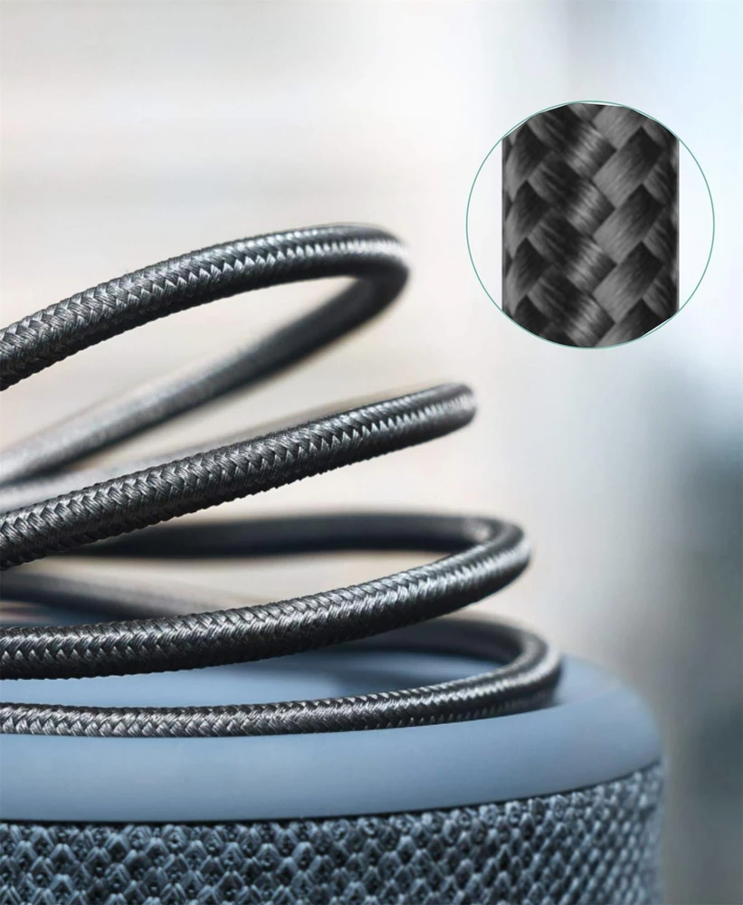 iPEAX USB-A į USB-C audinio kabelis, 1 m, USB 2.0, juodas