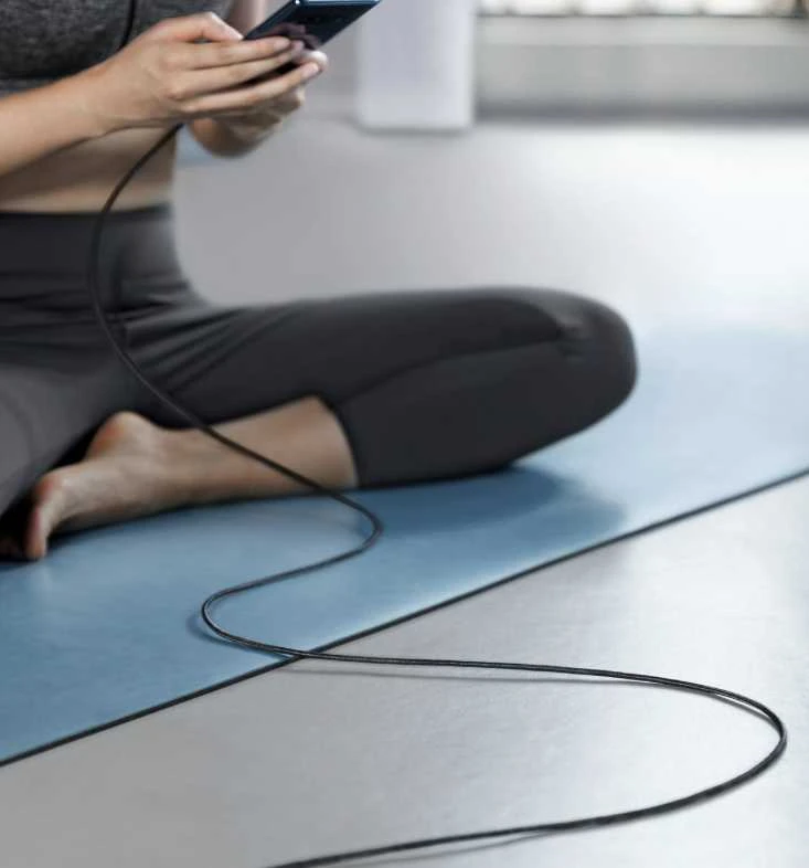 iPEAX USB-C į USB-C audinio kabelis, 1,5 m, USB 2.0, juodas