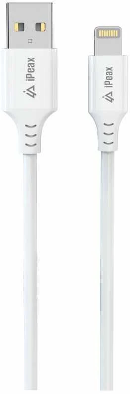 iPEAX TPU USB-A į „Lightning“ laidas, 1,5 m, USB 2.0, baltas